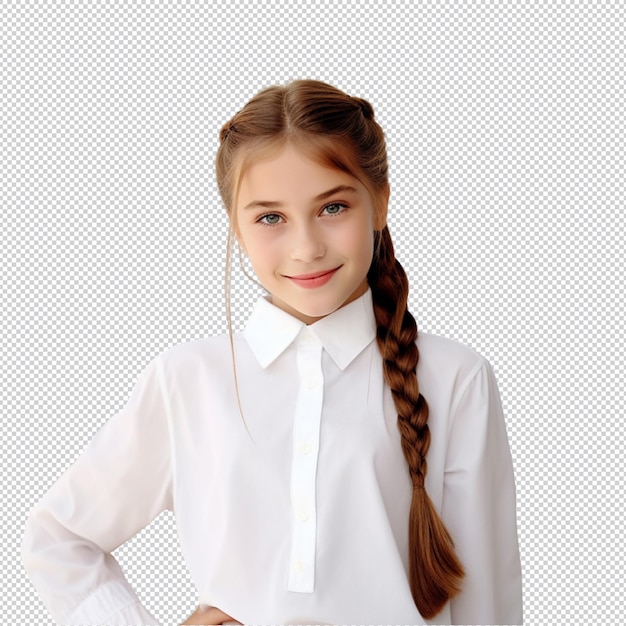 Child school age and white shirt