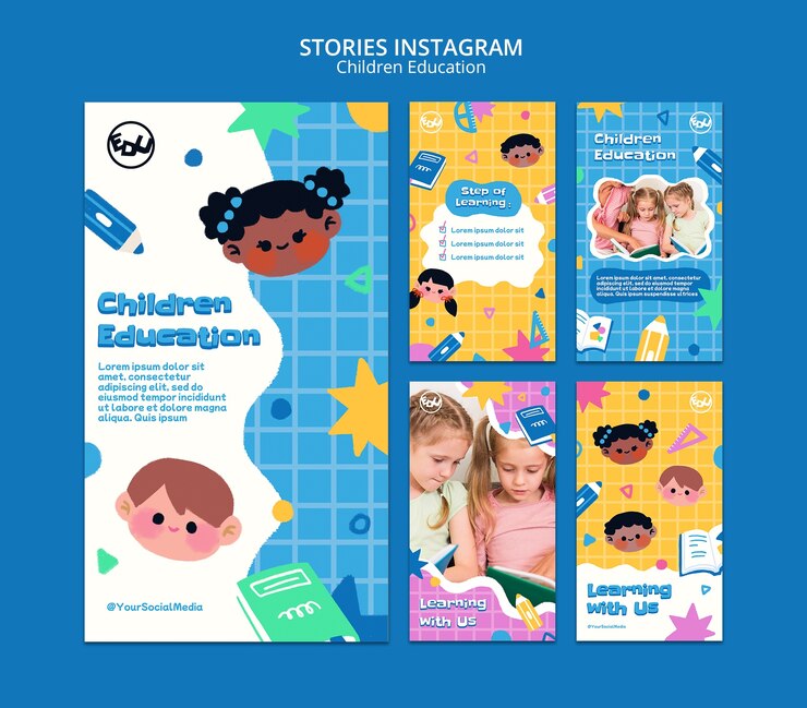 PSD 子供の教育のテンプレート デザイン
