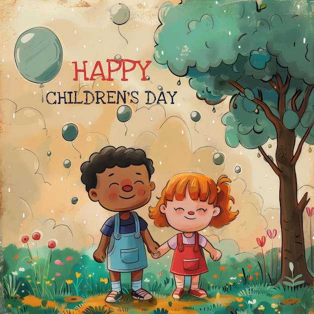 PSD children illustration