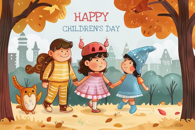 PSD children illustration