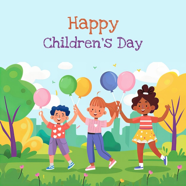 PSD children illustration