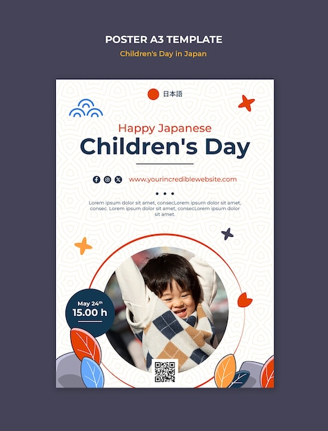 Children's day in japan template design