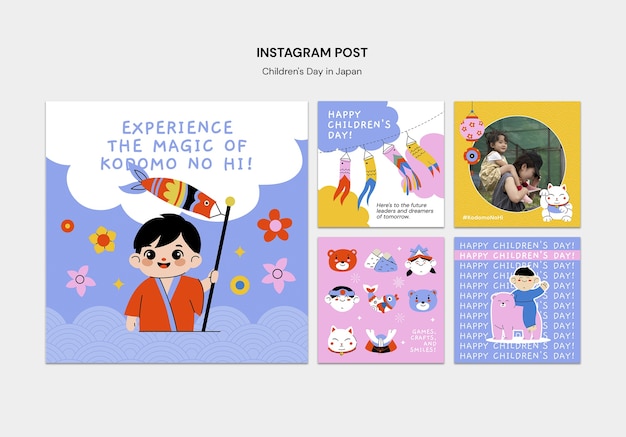 children's day in japan template design
