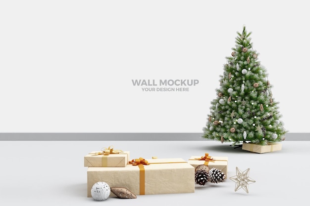 children's room wall mockup decoration