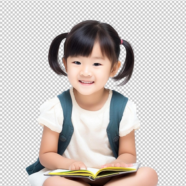 children smile and backpack