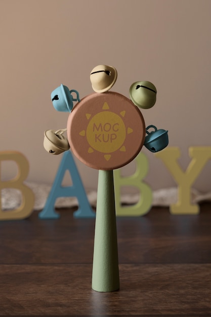 PSD children toys mockup design