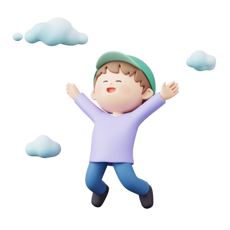 PSD 한국 어린이의 날 3d 일러스트레이션