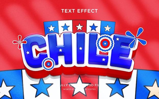 PSD chile text effect