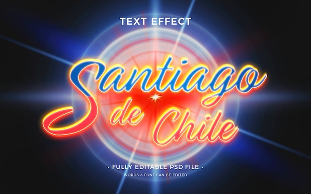 PSD chile text effect