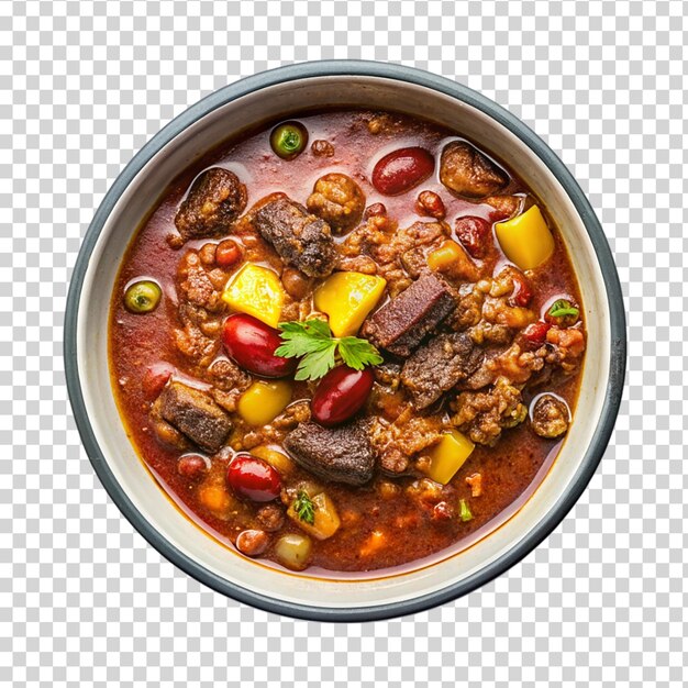 PSD chili con carne изолирован на прозрачном фоне