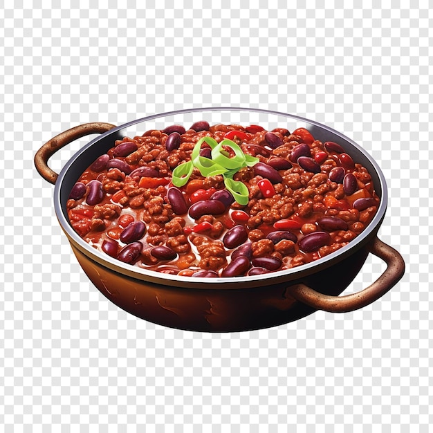 PSD chili con carne isolated on transparent background