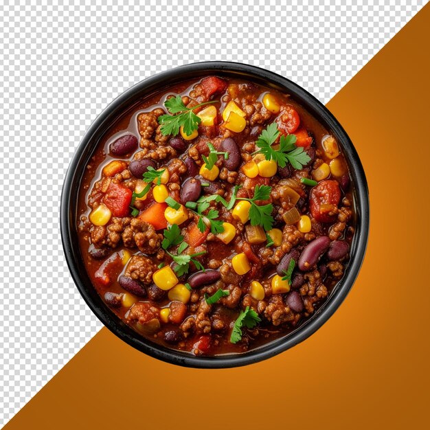 Chili Con Carne Odizolowane Na Białym Tle