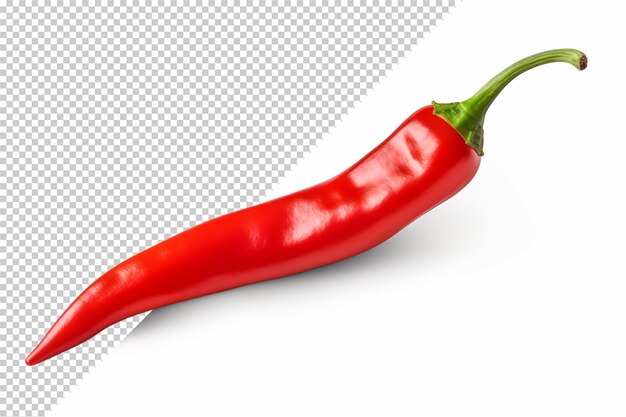 PSD chili pepper isolated on transparent background