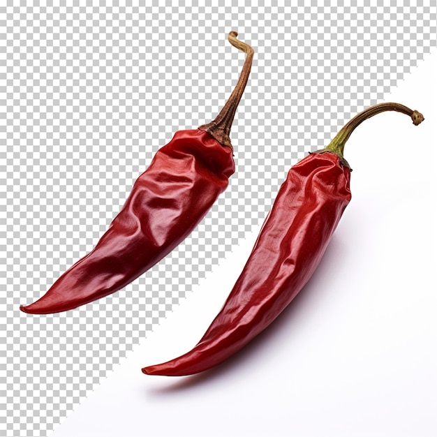 PSD chili pepper isolated on transparent background