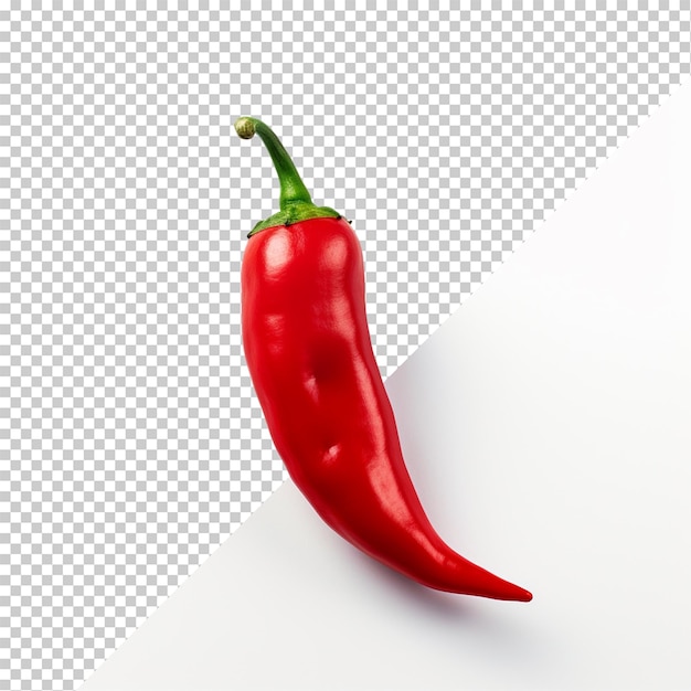 PSD chili pepper isolated on transparent background