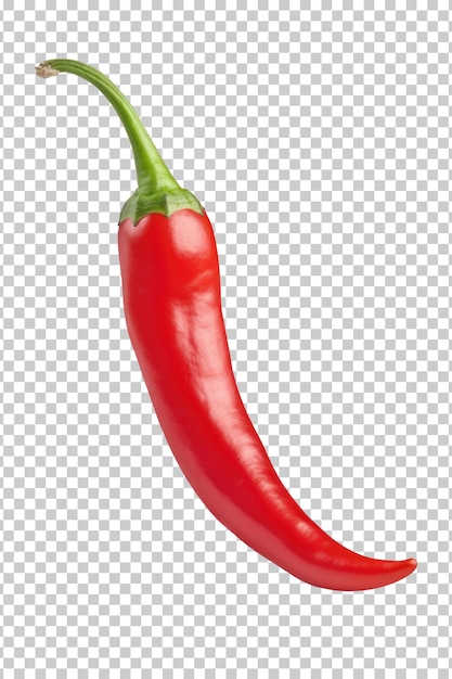 Chili pepper isolated on transparent background