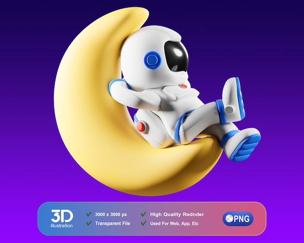 Chill 3d astro 3d illustration