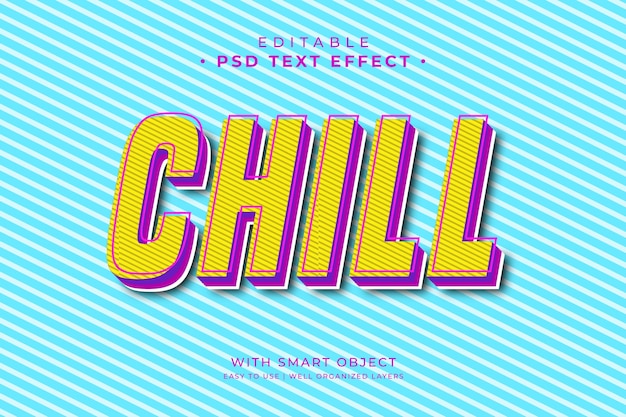 Chill text effect