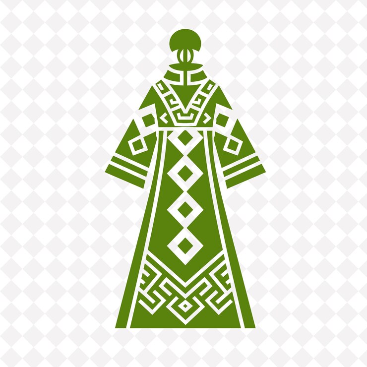 PSD 中国波布拉纳服装与几何图案服装设计insp创意墨西哥符号向量设计