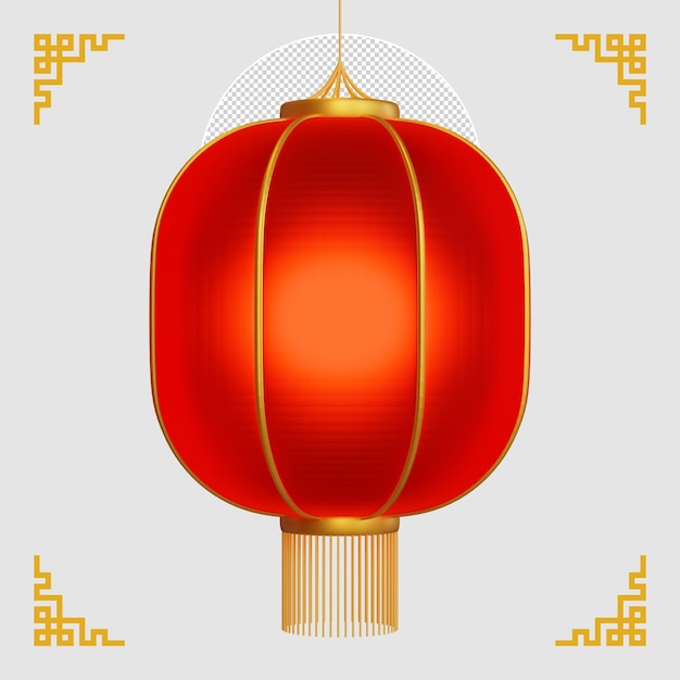 PSD chinatown lampion 3d element 02