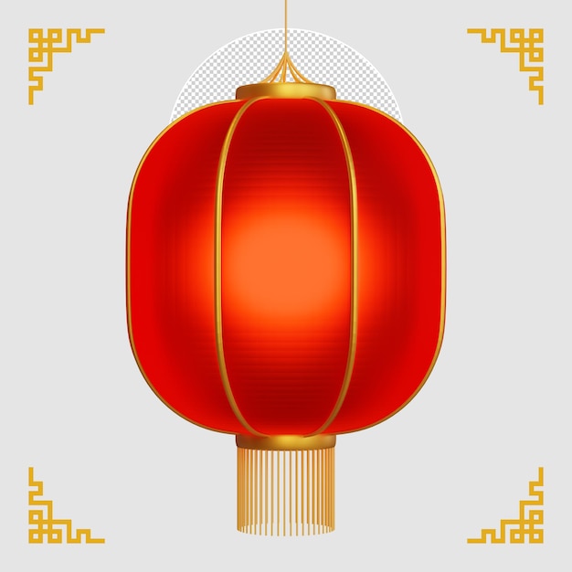 Chinatown Lantern 3D Element 02