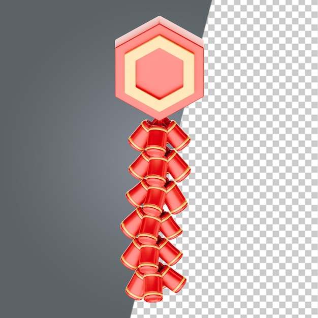 중국 문화 3D 아이콘 렌더링 클리파트