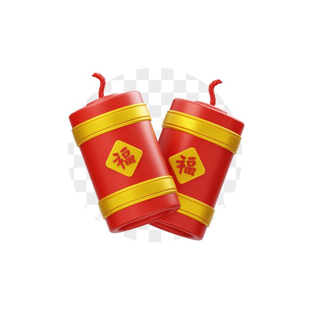 Chinese Firecracker 3D Icon