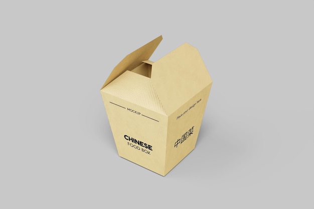 chinese food box mockup
