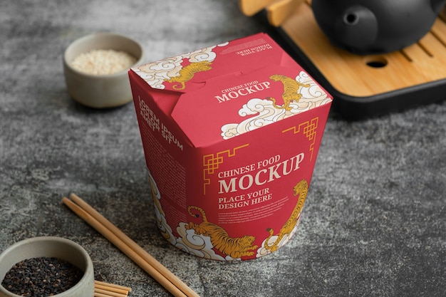 PSD chinese food mockup design