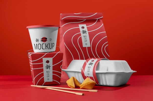 PSD chinese food mockup design