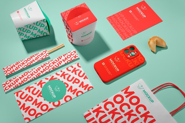 Chinese food mockup