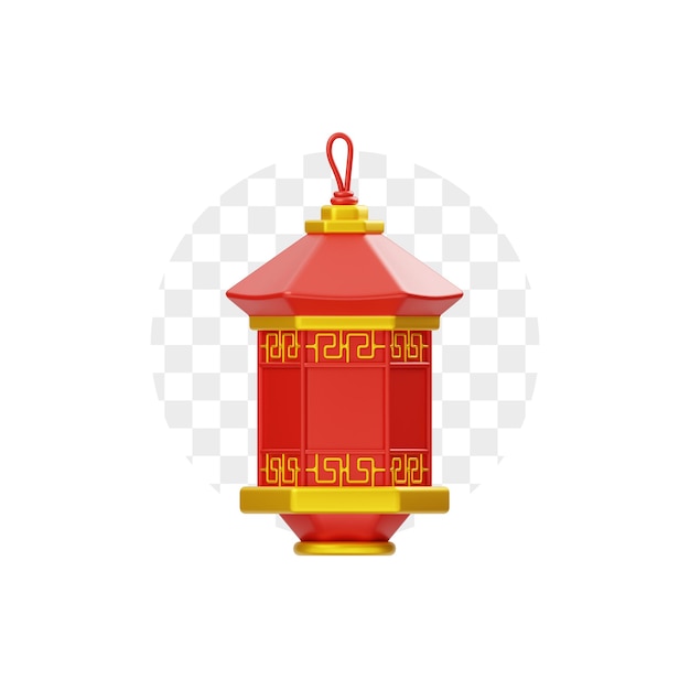 PSD chinese lamp 3d icon