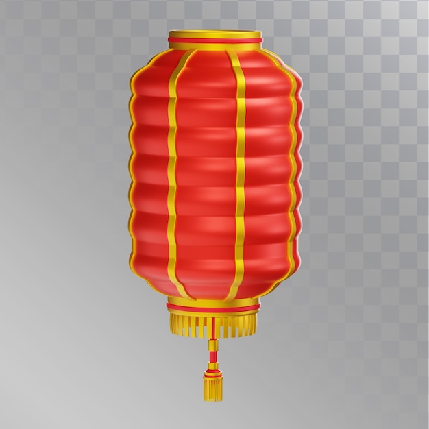 Illustrazione 3d della lanterna cinese