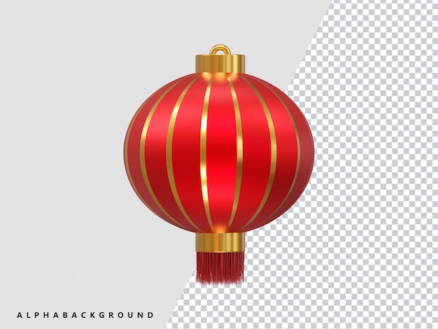 PSD chinese lantern 3d render