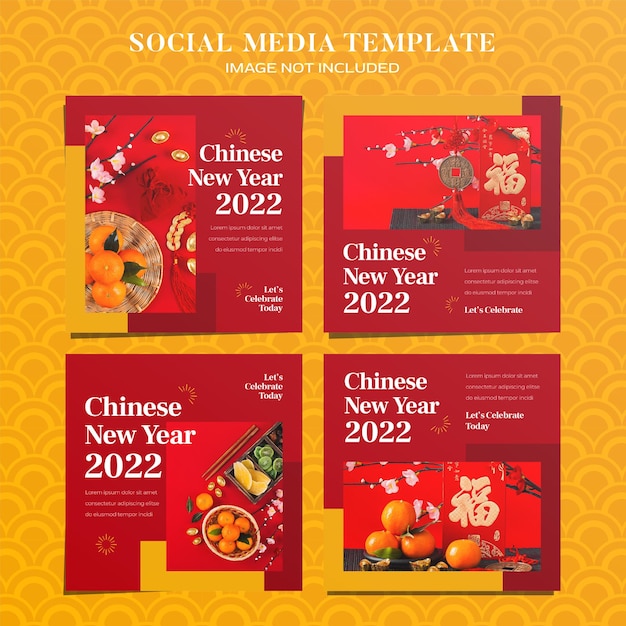 PSD 中国の旧正月2022年instagramのwebバナー