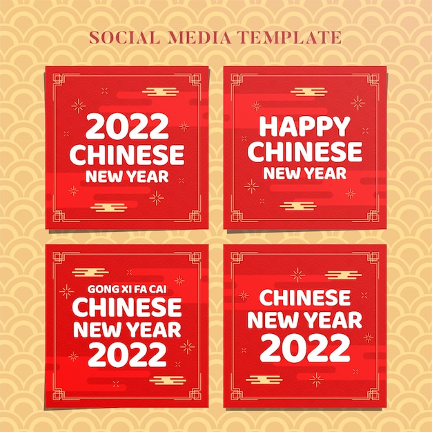 Banner web instagram per il capodanno cinese 2022