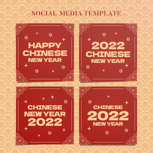 Banner web instagram per il capodanno cinese 2022