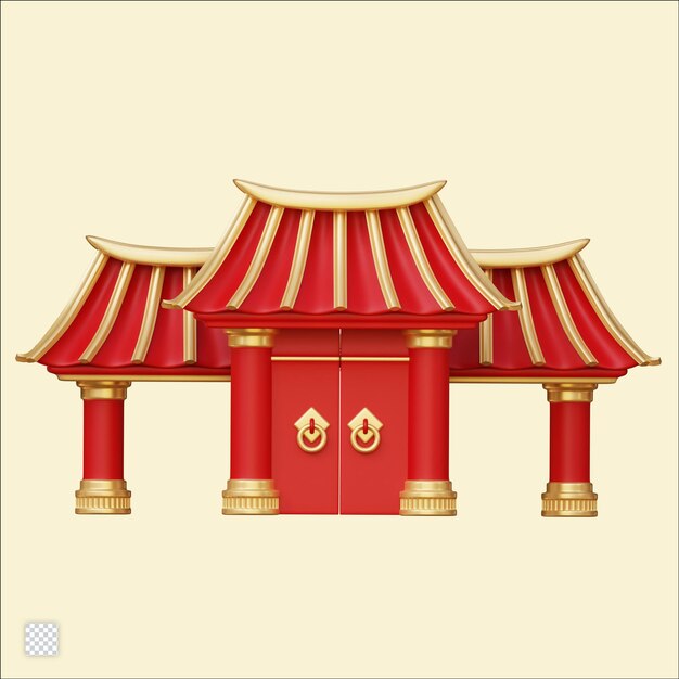 Chinese new year 3d element