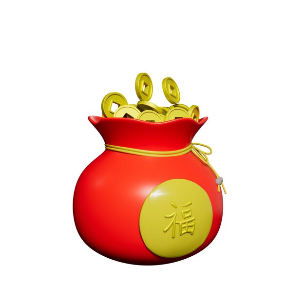 PSD chinese new year 3d illustration