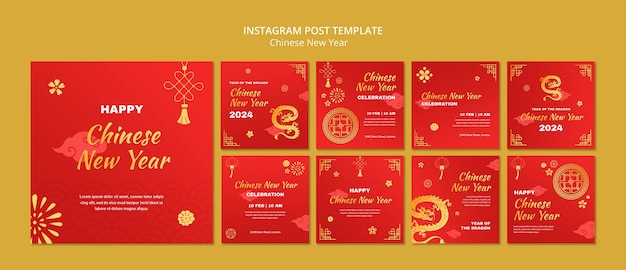 Chinese new year celebration instagram posts