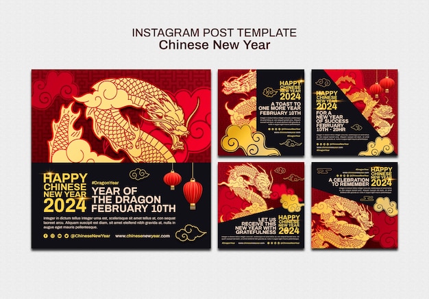 Chinese new year celebration instagram posts