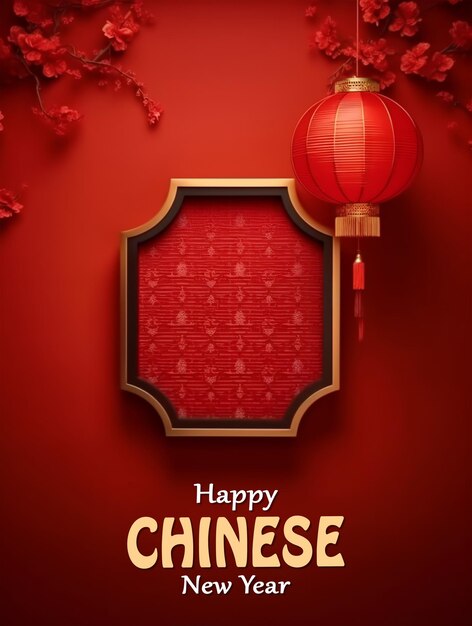 Chinese new year celebration poster