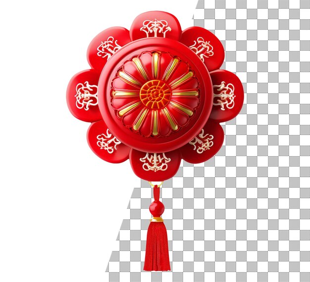 PSD concetto di capodanno cinese singolo oggetto con sfondo trasparente