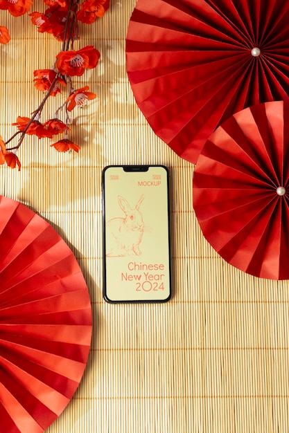 Chinese new year device mockup