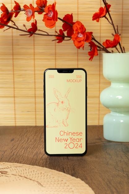 Chinese new year device mockup