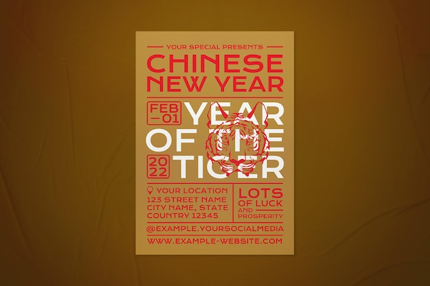 Chinese new year flyer