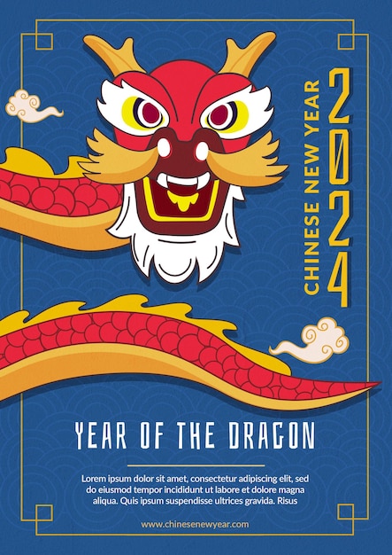 chinese new year template design for celebration