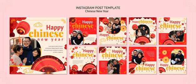 PSD chinese new year template design