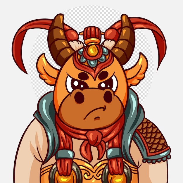 chinese new year zodiac animals ox cartoon