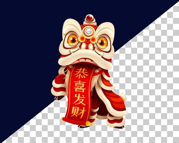 Chinese nieuwjaar decoratie psd witte achtergrond